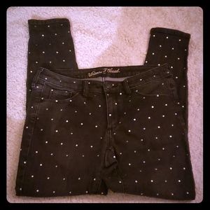 Target Universal Thread black studded jeans.